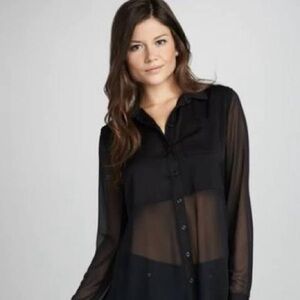 Abercrombie & fitch black sheer top
